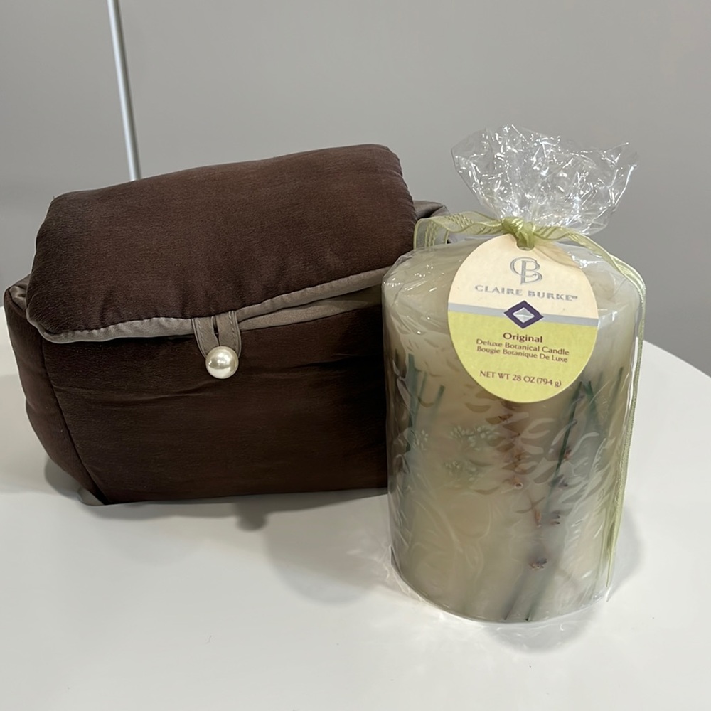 MOMA silk pouch & Candle Set